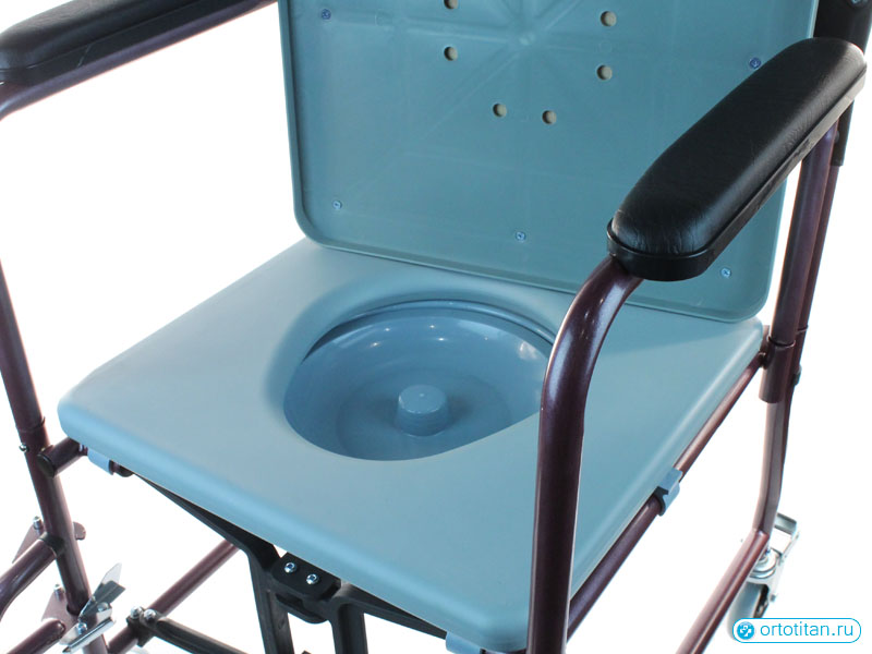 Кресло-каталка с туалетным устройством складная LY-800-690