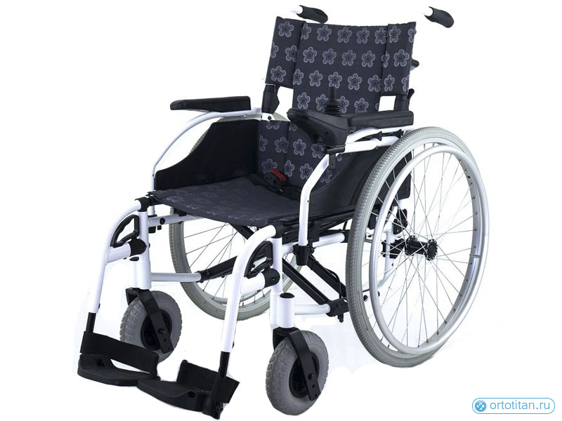 Кресло-коляска инвалидная электрическая 2 в 1 с возможностью установки колес с ручным приводом EB103-101