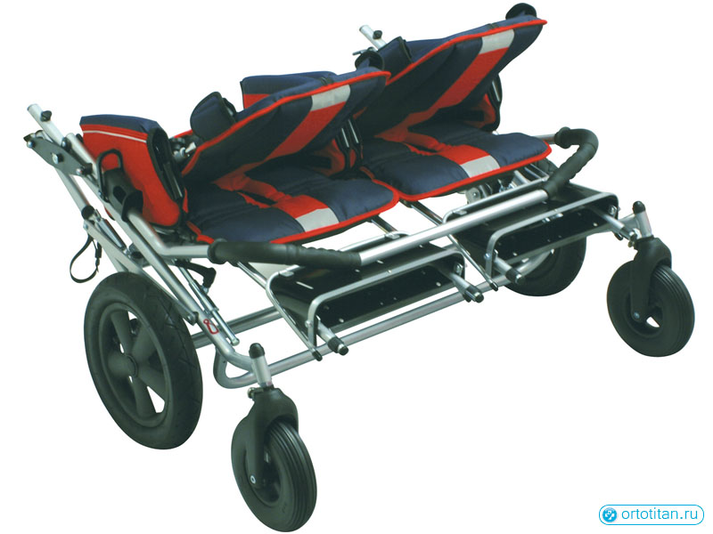 Кресло-коляска детская TOM 4 Xcountry DUO для двойни LY-170-TOM-4-Xcountry-DUO